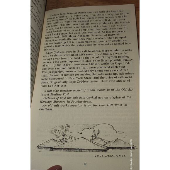 Back To Early Cape Cod A Story Guide for Young Readers Jean Fritz 2001 - Picture 4 of 4